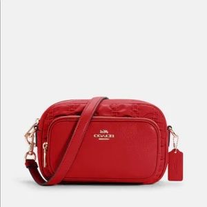 Coach Red Crossbody with Ruching - with tags/never worn